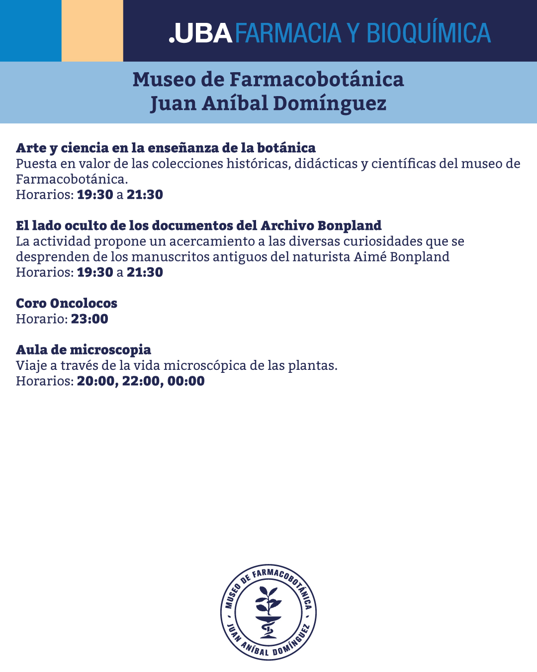 Museo Farmacobotánica Noche Museos 2025